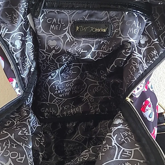 Betsey Johnson Skull and Hair Bow Backpack - Picture 5 of 7